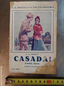 Old books: Libro Casada de 1920s 1930s Cuento Judío. Del Diaro La publicitat. De I. L. Peretz